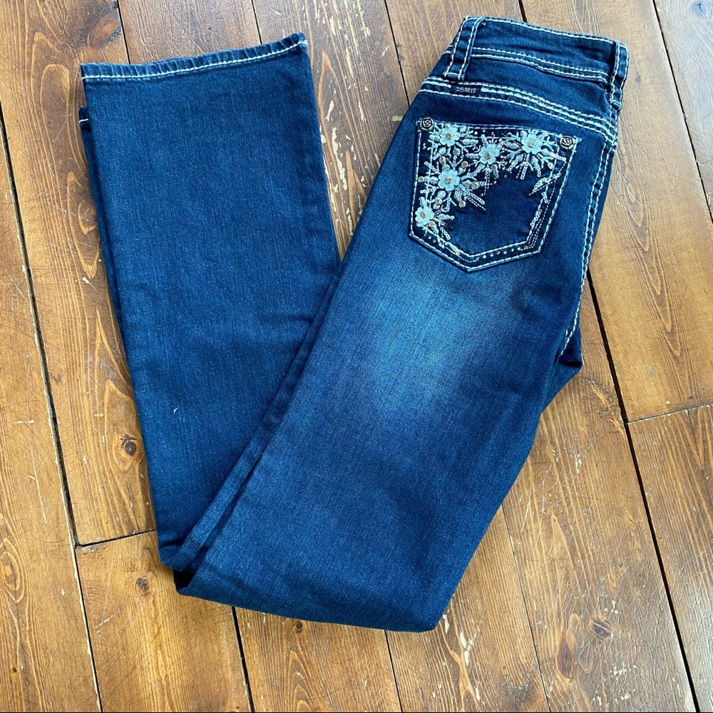 Beautiful Adika Embellished western Jeans sz 0